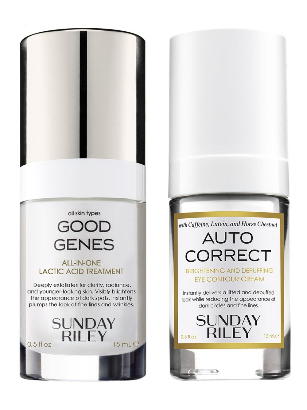SUNDAY RILEY Good Genes & Auto Correct Duo Exfoliate +Brighten